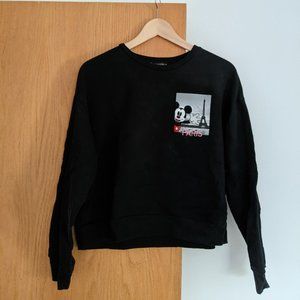 Zara Disney Mickey Mouse Paris Sweatshirt - Size MEDIUM